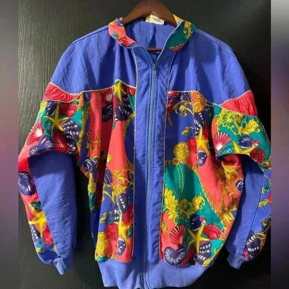 Silver threads lightweight woman’s vintage jacket M